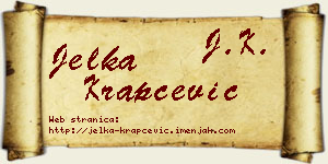 Jelka Krapčević vizit kartica